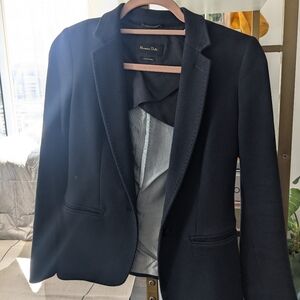 Massimo dutti womens blazer size 36 dark navy blue